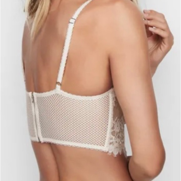 NWOT Bridal Ivory Victoria Secret Dream Angels 34DD - Picture 2 of 12